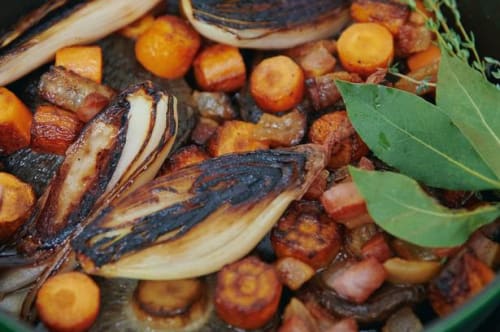 Portobello au vin er en fremragende ret at lave næsten vegetarisk