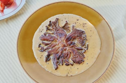 Østershatte i pebersauce