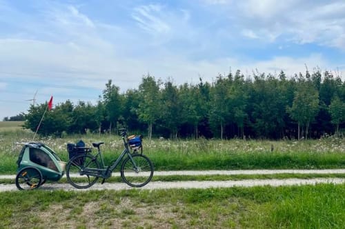 Kan man egentlig cykle med sit 4-årige barn i en cykelanhænger fra København til Thurø?