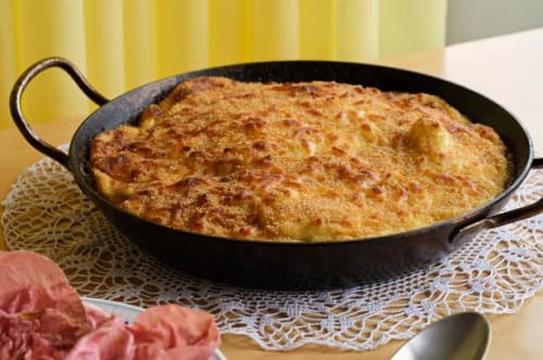 Blomkålsgratin med frisk radicchiosalat