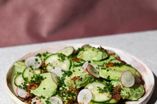 Grøn sommersalat med kartofler