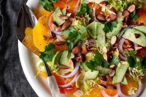 Citrussalat med rosenkål og avokado 