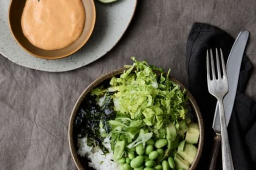 Grøn pokebowl 