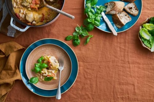 Kylling med bønner og cremet tomatsauce