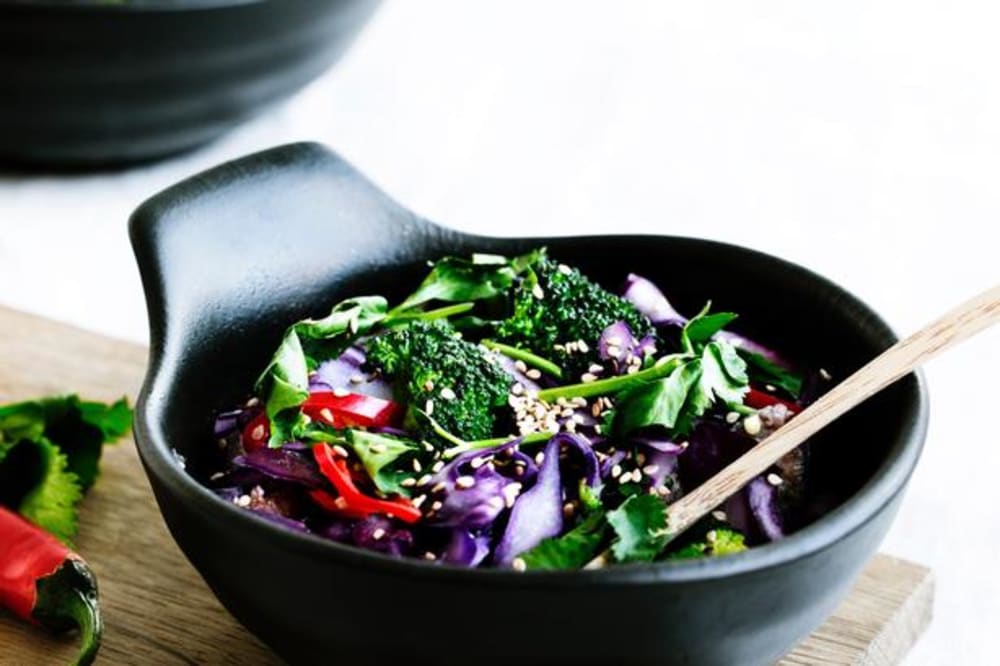 Lynwok med powerkål 