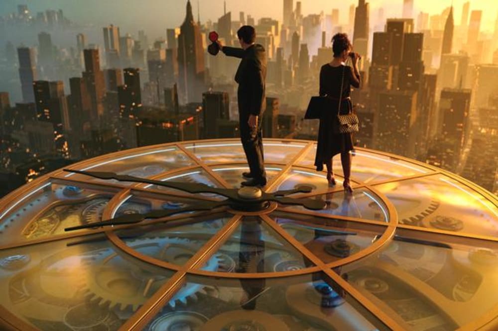 Adam Driver (tv.) spiller hovedrollen som den visionære arkitekt Cesar Catilina i science fiction-filmen ’Megalopolis’.Foto: Courtesy of Lionsgate/Courtesy of Lionsgate