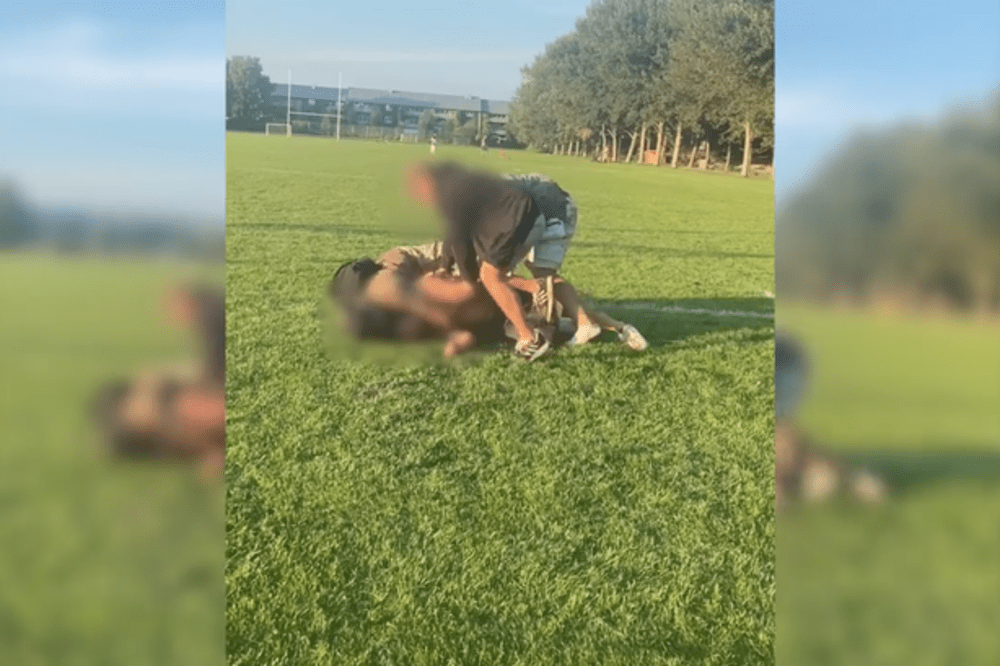 Se video af anholdelsen længere nede i teksten.Foto: Screendump af video