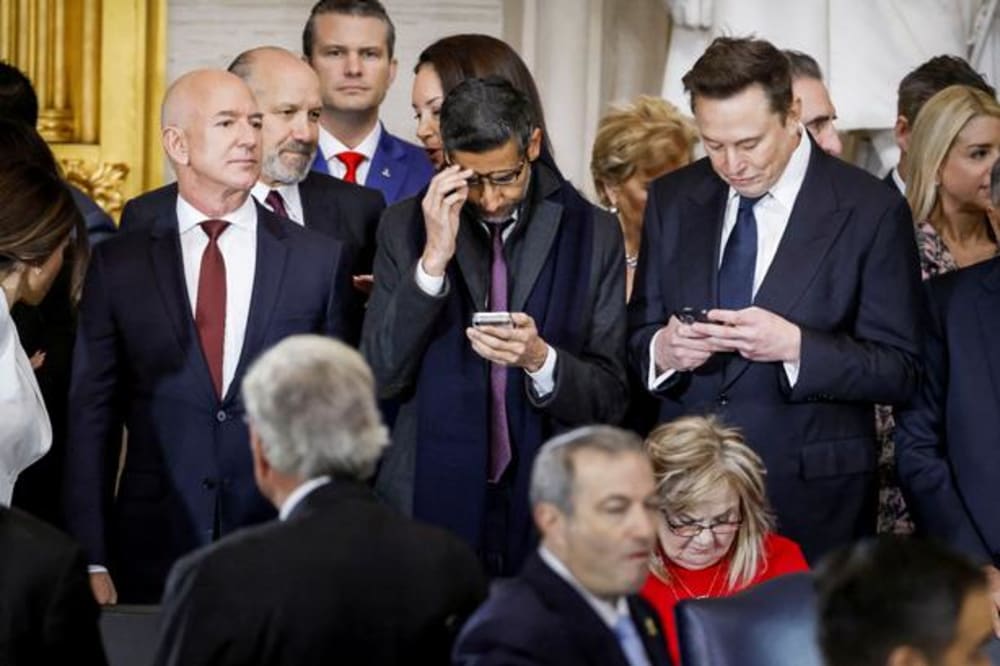 Justitsminister Peter Hummelgaard (S) er ikke i chok over, at Donald Trump blev valgt til præsident, men han fandt synet af flere techbosser ved Trumps indsættelse skræmmende.Foto: Shawn Thew/Ritzau Scanpix