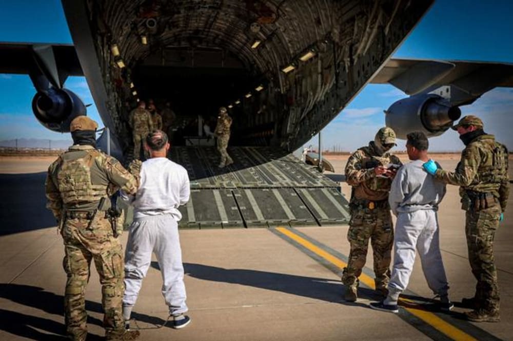 Trump har besluttet at sende migranter til afsoning på Guantanamo-basen på Cuba.Foto: Dhs/Ritzau Scanpix