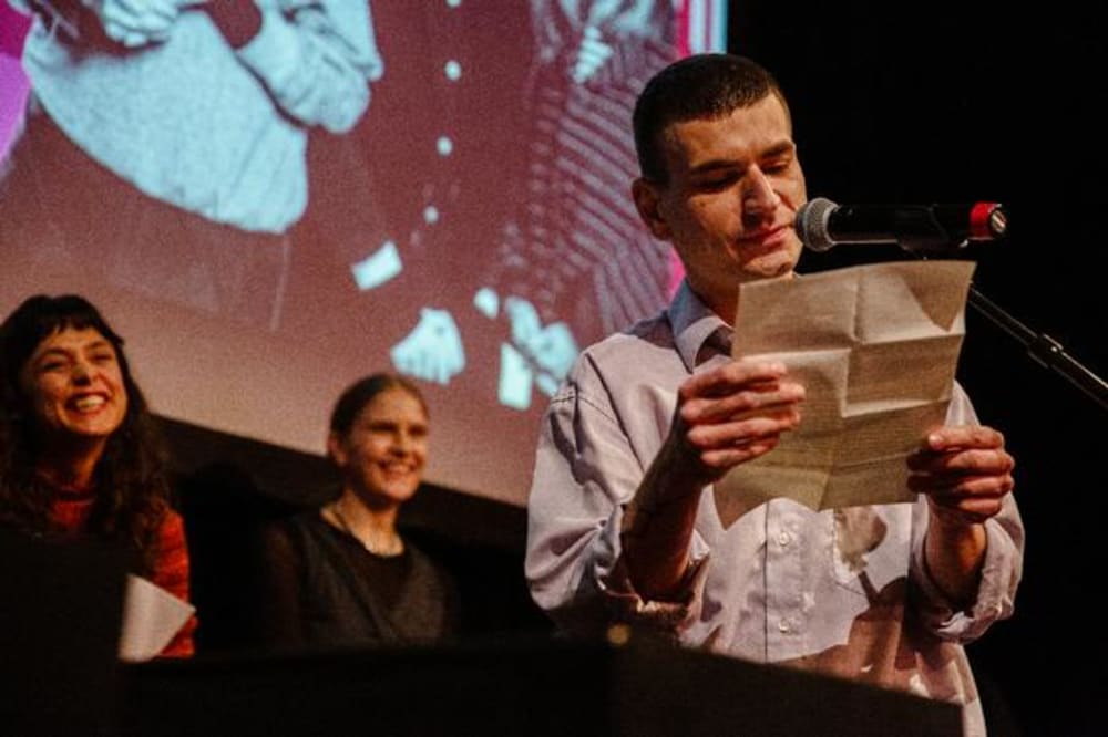 Sebastian Nathans tale løftede sig til poetisk kunst.Foto: Ditte Valente/Ditte Valente