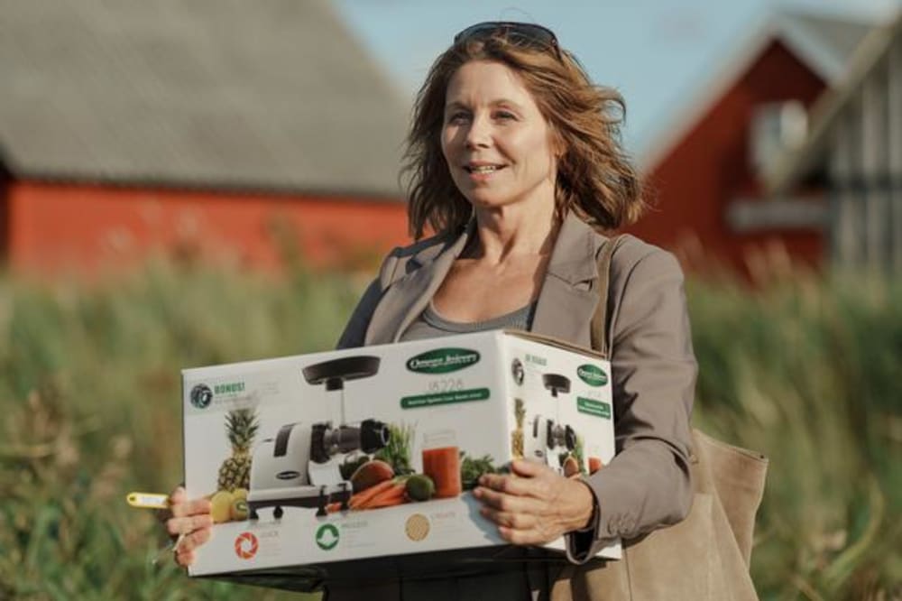 Anne Louise Hassing spiller den stressramte strisser i tv-krimien ’Hvide Sande’s anden sæson.Foto: Martin Dam Kristensen
