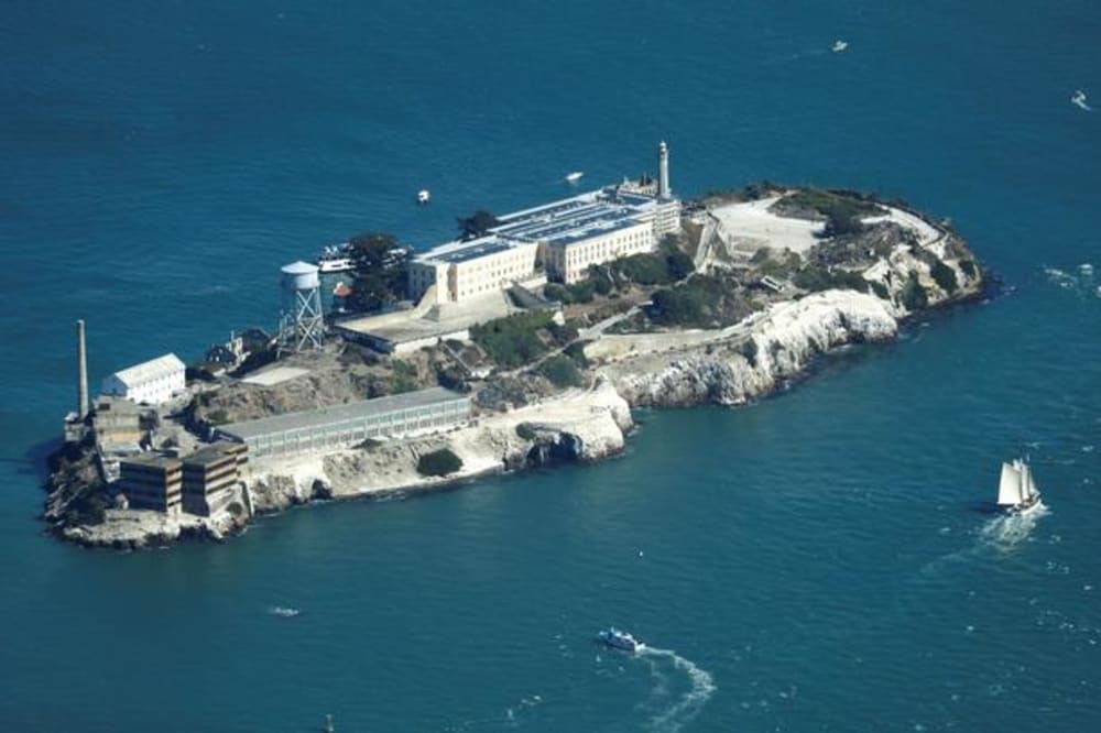 Alcatraz ligger i bugten ud for San Fransisco og er blandt andet kendt fra flere Hollywood-film.Foto: Stephen Lam/Ritzau Scanpix