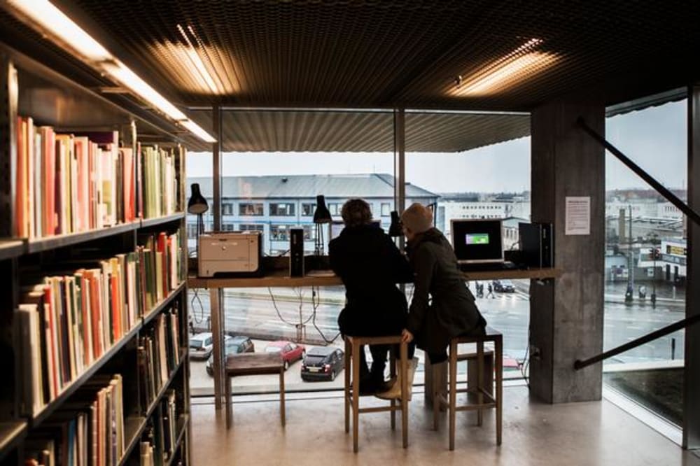 I følge KUBI-planen skulle flere af Københavns biblioteker og kulturhuse fusioneres på nye adresser med Biblioteket Rentemestervej (arkivfoto) som forbillede. Det fungerer både som kulturhus med bibliotek, café, filmklub og mange andre arrangementer. .Foto: Simon Fals