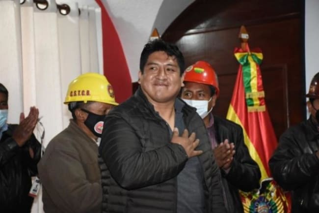 Faglige ledere i regering i Bolivia