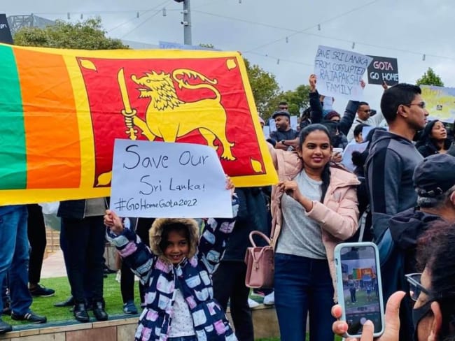 Arbejdere i Sri Lanka vil tvinge præsident fra magten