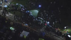 Demonstranter i voldsomme sammenstød ved universitet i Los Angeles