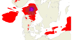 Sådan rammer blæsevejret Danmark - time for time