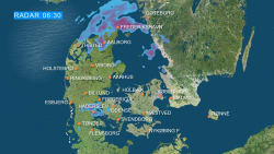 Fra sne i Nordjylland til sol i Sønderjylland