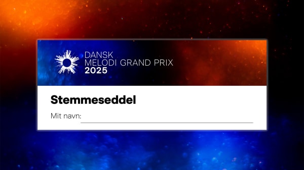 Årets stemmeseddel til Dansk Melodi Grand Prix 2025 er klar