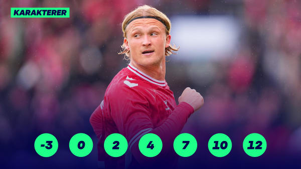 KARAKTERER Dolberg og Dorgu dominerede i dansk storsejr