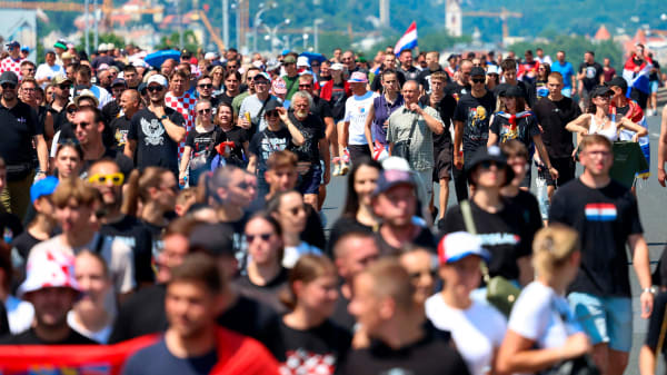 Omkring 450.000 mennesker strømmer til koncert i Kroatien