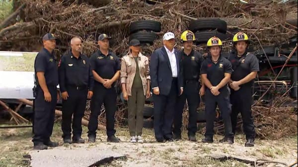 Trump besøger Texas en uge efter oversvømmelser: Det var en lille flod, der blev til et monster
