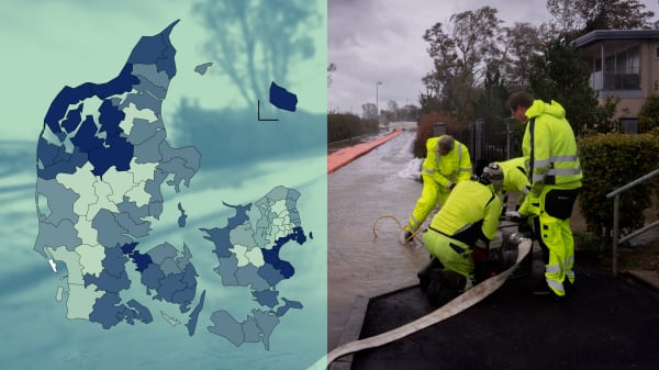 Se, hvor ofte din kommune vil blive ramt af voldsom stormflod, hvis verden ikke klarer klimamål 