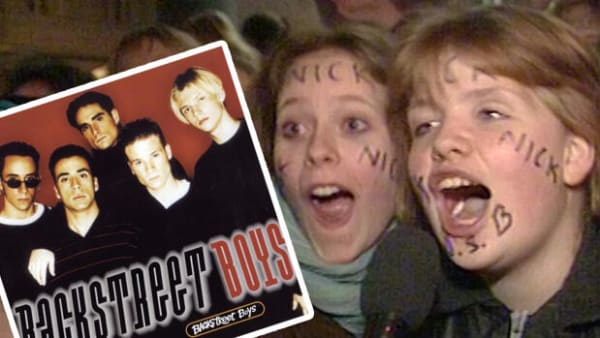 Legendarisk Backstreet Boys-album fylder 25 i dag: Se danske teenagefans gå helt i selvsving