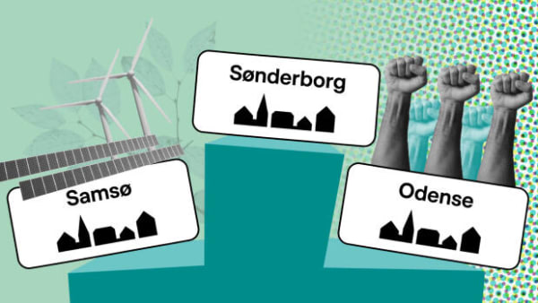 Den sønderjyske frontløber og en verdensberømt ø: Her er tre kommuner, der har indtaget den grønne førertrøje