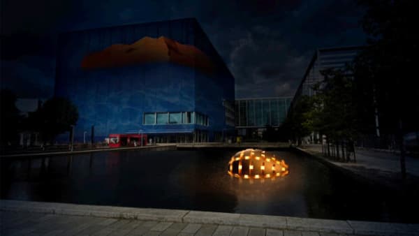 Lys og lyd mødes foran DR Koncerthuset til Copenhagen Light Festival
