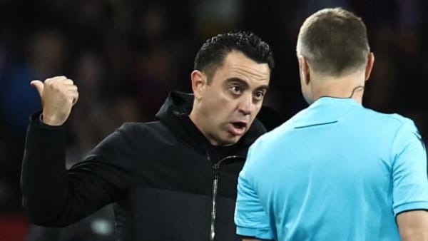 Vred Barcelona-træner beskylder dommer for nedtur i Champions League