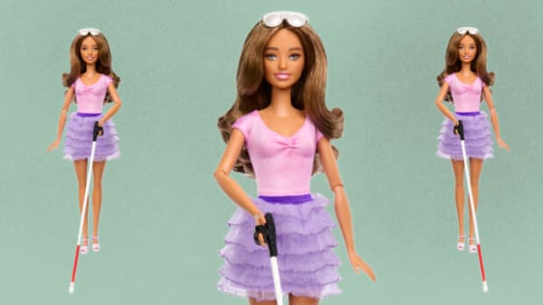 Barbie fås i kørestol, med benprotese og nu også som blind