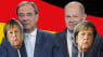 I aften tørner de sammen i stor tv-debat: Kanslerkandidater kæmper om, hvem der ligner Merkel mest